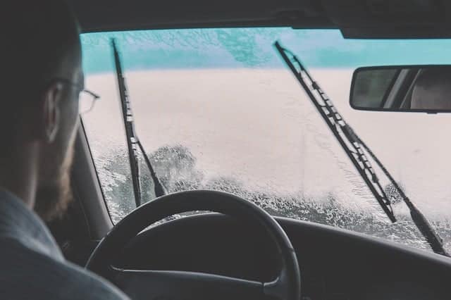 A view of a car window